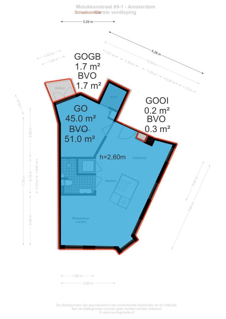 Molukkenstraat 69 1, Amsterdam plattegrond-3