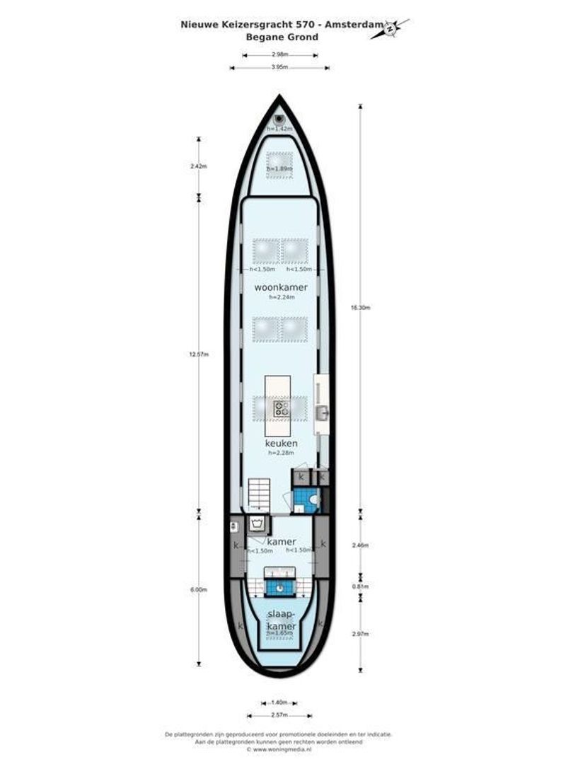 Nieuwe Keizersgracht 570 L, Amsterdam plattegrond-0