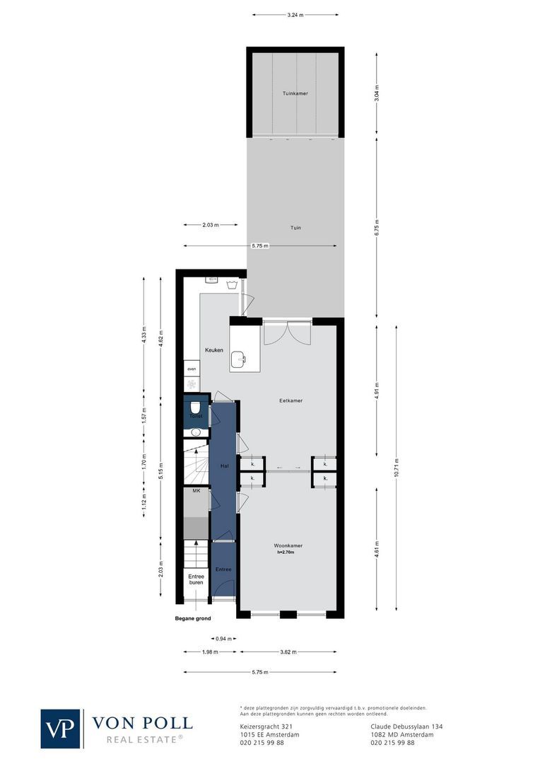 Blasiusstraat 3 H, Amsterdam plattegrond-1