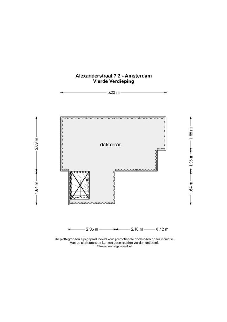 Alexanderstraat 7 2, Amsterdam plattegrond-2