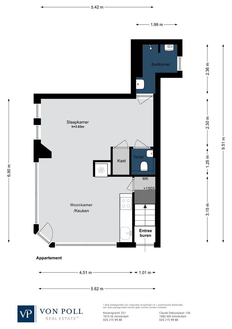 Rochussenstraat 12 H, Amsterdam plattegrond-0