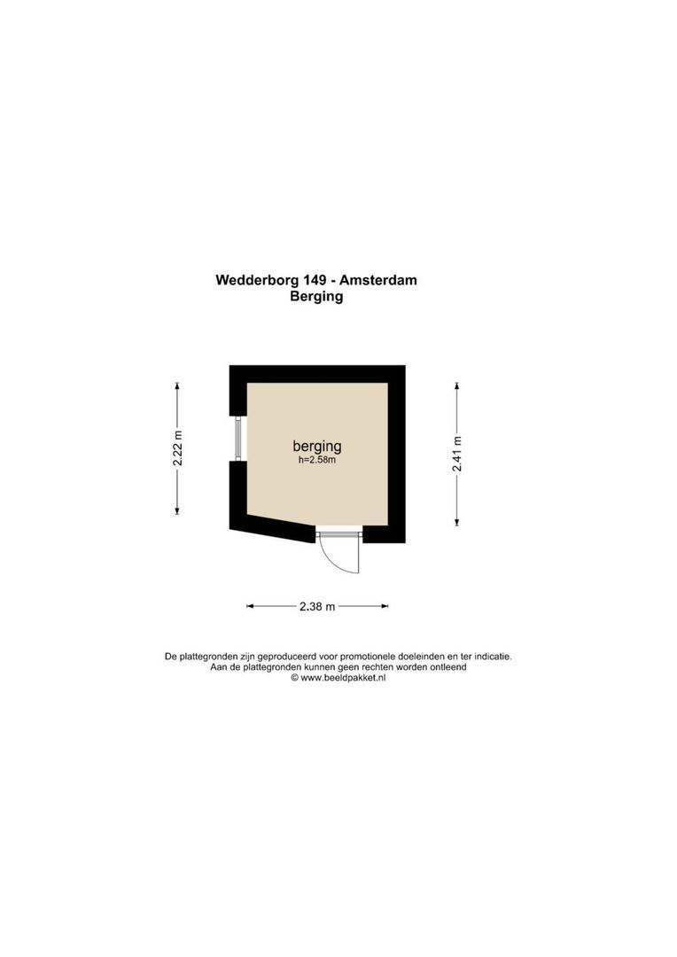 Wedderborg 149, Amsterdam plattegrond-0