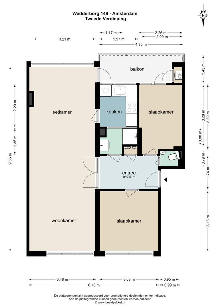 Wedderborg 149, Amsterdam plattegrond-3