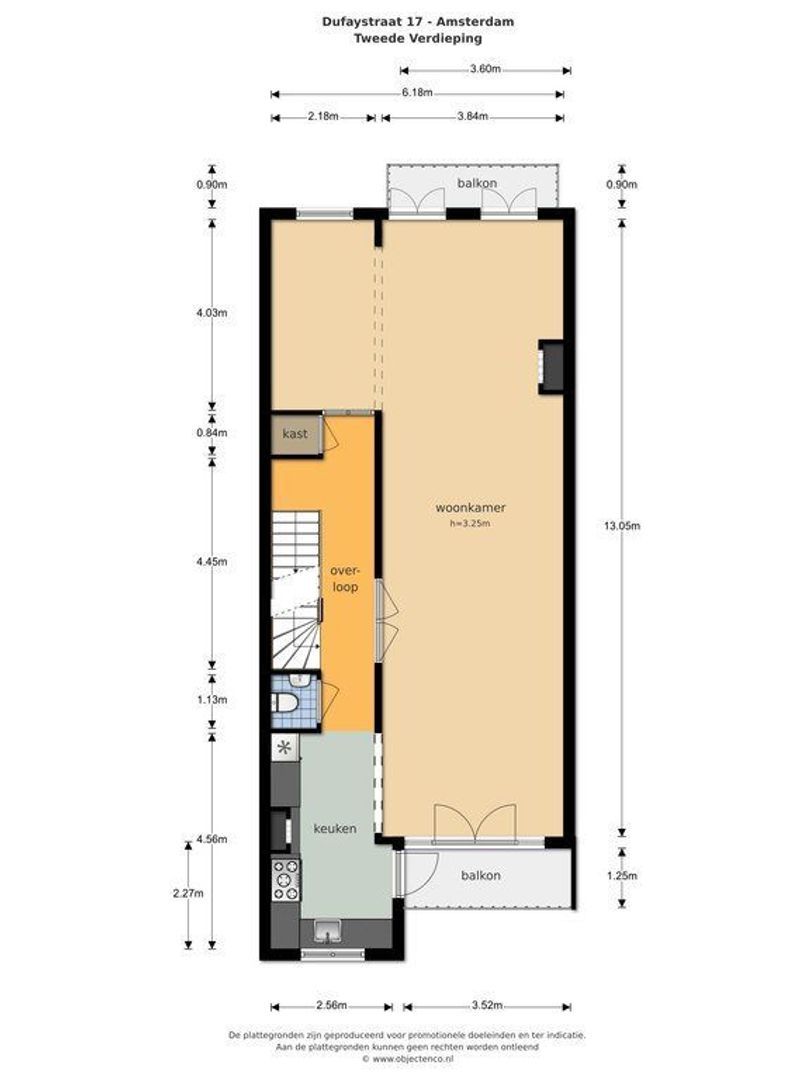 Dufaystraat 17 2, Amsterdam plattegrond-2