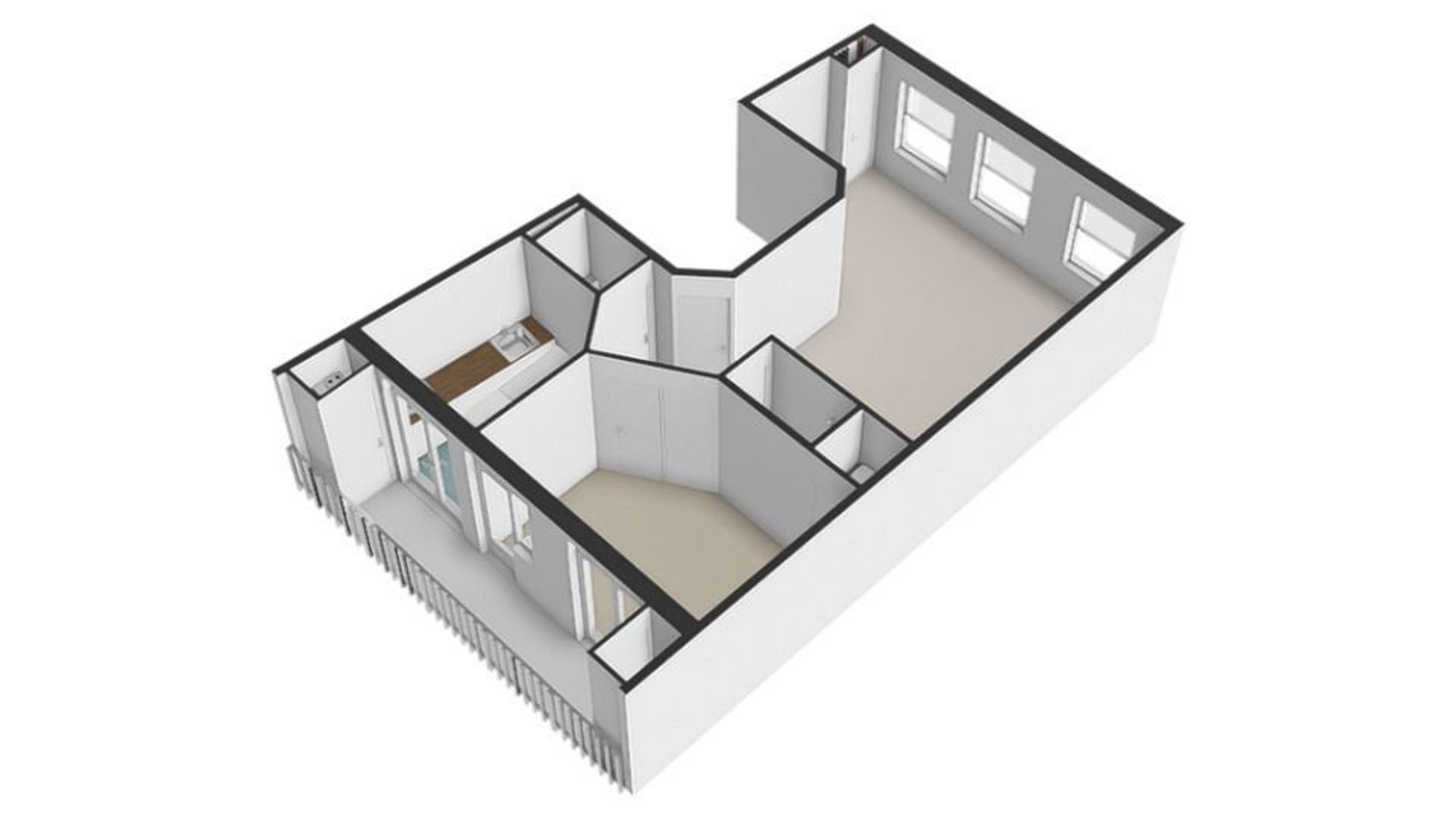 Tweede Kostverlorenkade 135 1, Amsterdam plattegrond-1