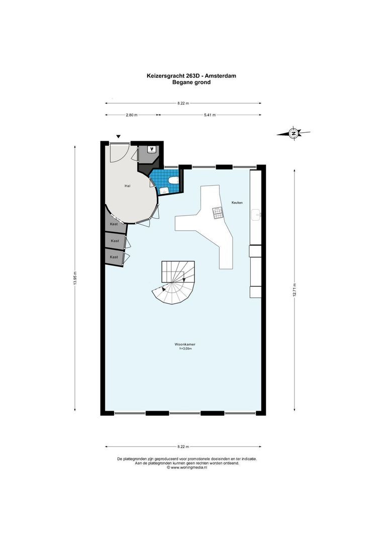 Keizersgracht 263 D, Amsterdam plattegrond-0