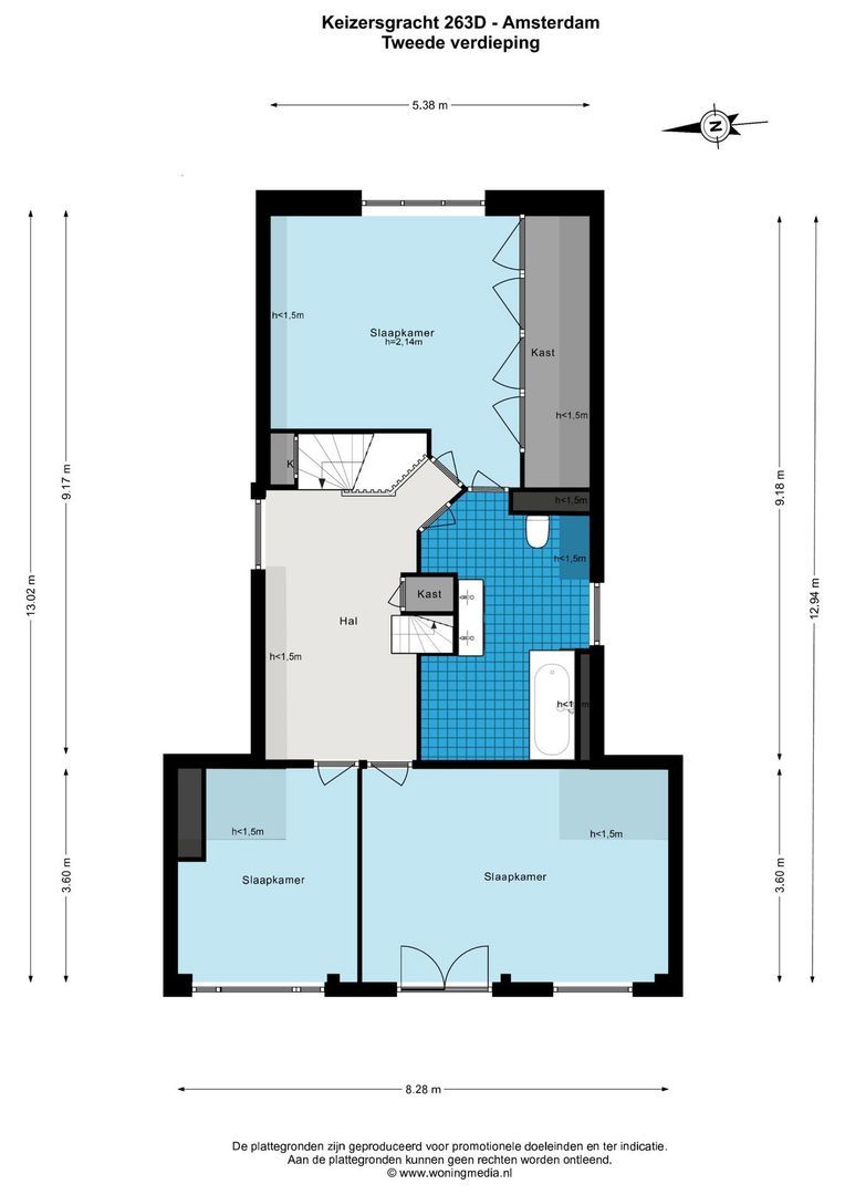 Keizersgracht 263 D, Amsterdam plattegrond-10