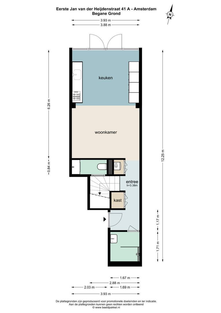 Eerste Jan van der Heijdenstraat 41 A, Amsterdam plattegrond-1