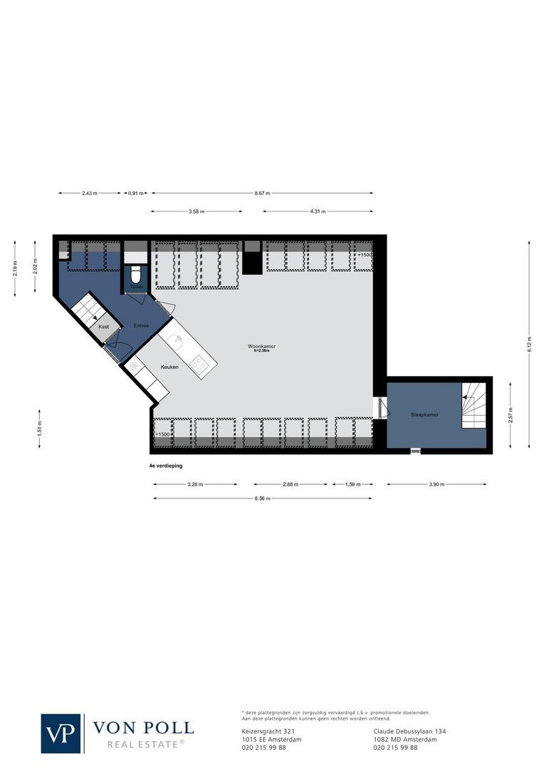 Mercatorplein 36 H, Amsterdam plattegrond-3