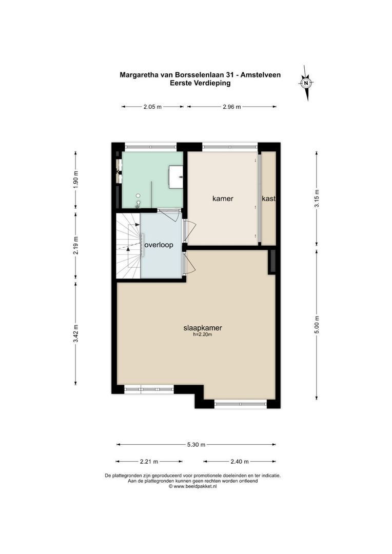 Margaretha van Borsselenlaan 31, Amstelveen plattegrond-3