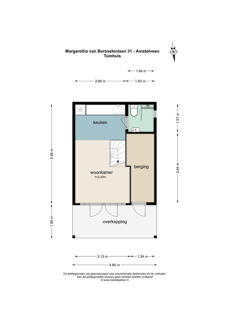 Margaretha van Borsselenlaan 31, Amstelveen plattegrond-9