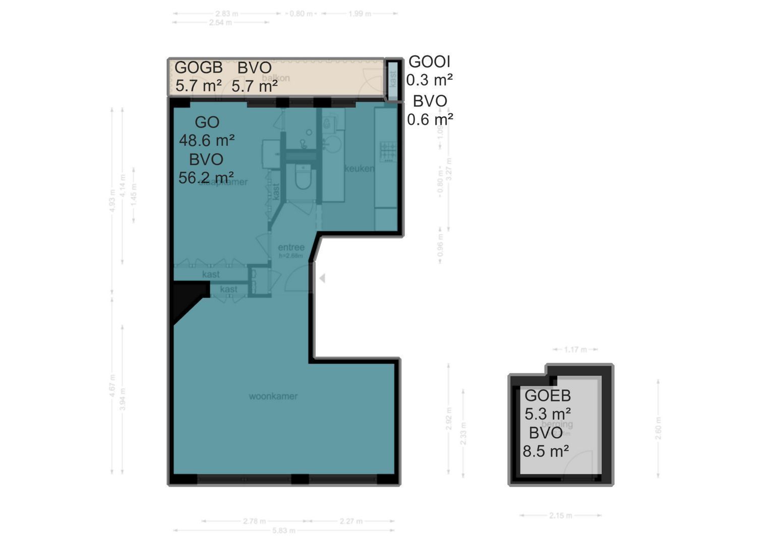 Theophile de Bockstraat 47 1, Amsterdam plattegrond-0
