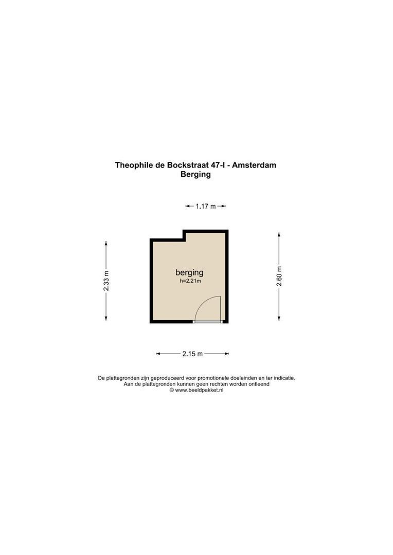 Theophile de Bockstraat 47 1, Amsterdam plattegrond-1