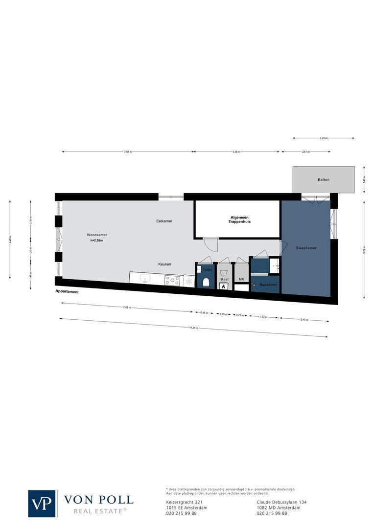 Raamstraat 33 K, Amsterdam plattegrond-1
