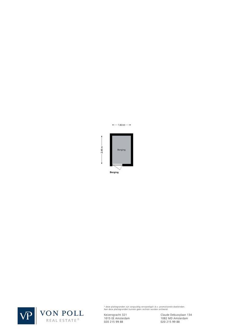 Eerste Looiersdwarsstraat 26 B, Amsterdam plattegrond-1