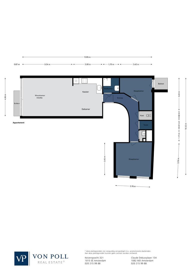 Eerste Looiersdwarsstraat 26 B, Amsterdam plattegrond-0