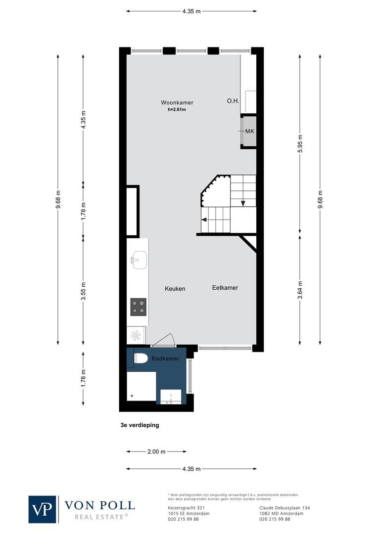Brouwersgracht 145 3, Amsterdam plattegrond-4