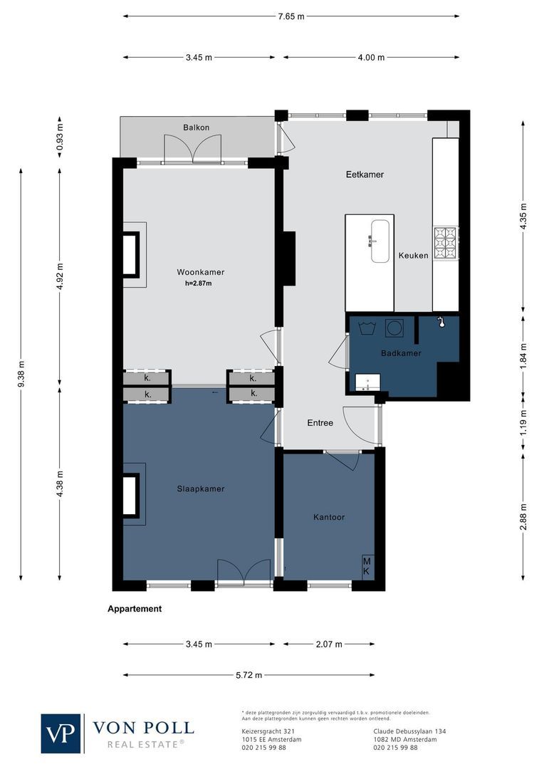 Brederodestraat 75 2, Amsterdam plattegrond-0