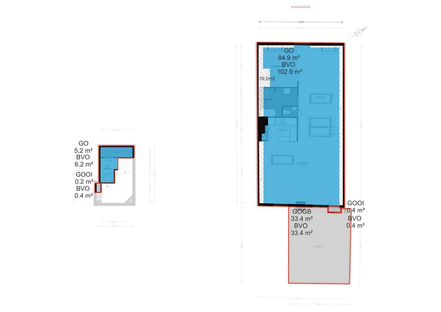 Kloveniersburgwal 75 D, Amsterdam plattegrond-3