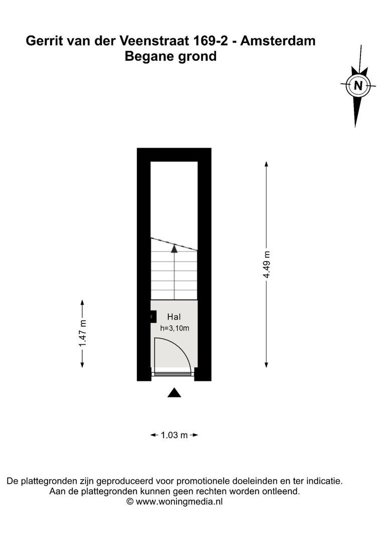 Gerrit van der Veenstraat 169 2, Amsterdam plattegrond-0