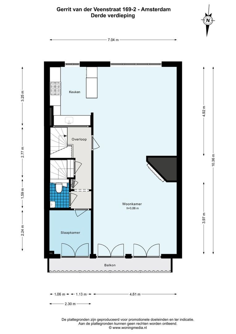 Gerrit van der Veenstraat 169 2, Amsterdam plattegrond-3