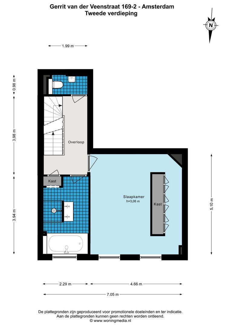 Gerrit van der Veenstraat 169 2, Amsterdam plattegrond-2
