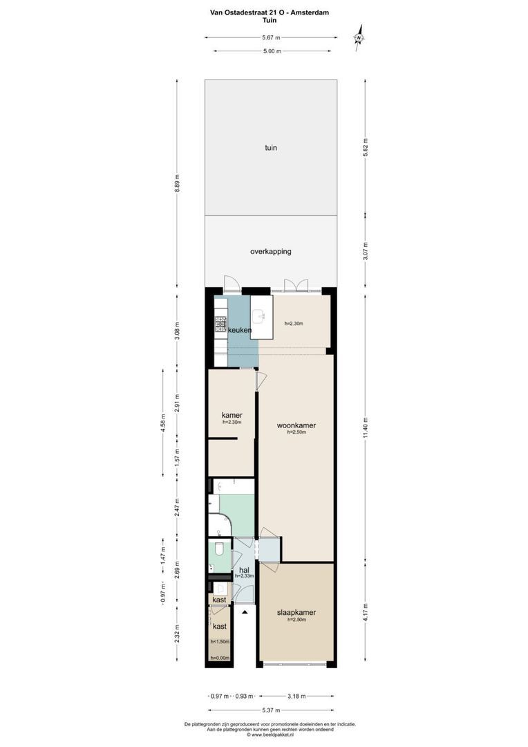 Van Ostadestraat 21 O, Amsterdam plattegrond-4