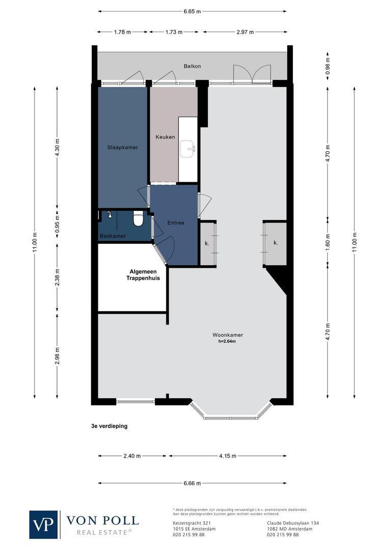 Linnaeusparkweg 52 A 3, Amsterdam plattegrond-1