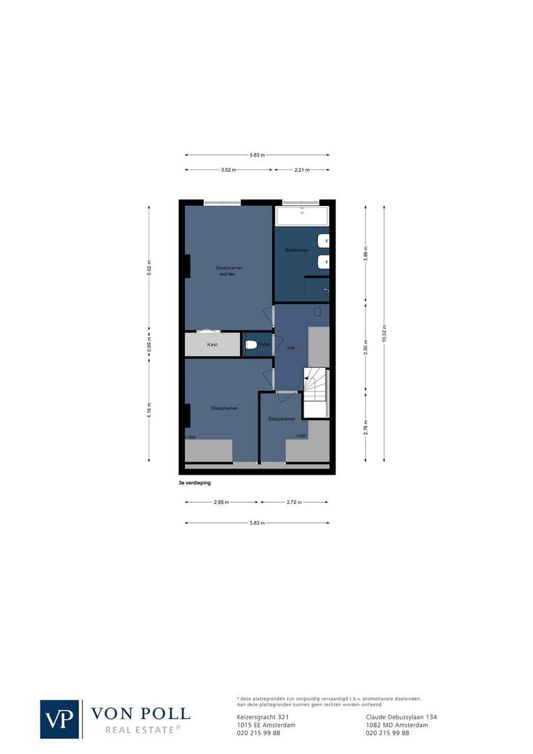 Jacob Marisstraat 34 H, Amsterdam plattegrond-2