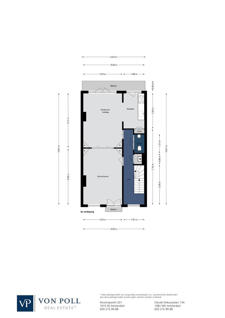 Jacob Marisstraat 34 H, Amsterdam plattegrond-1