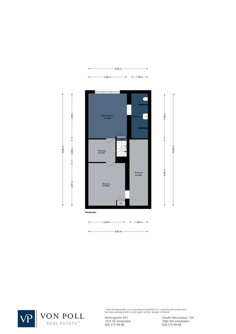 Jacob Marisstraat 34 H, Amsterdam plattegrond-4