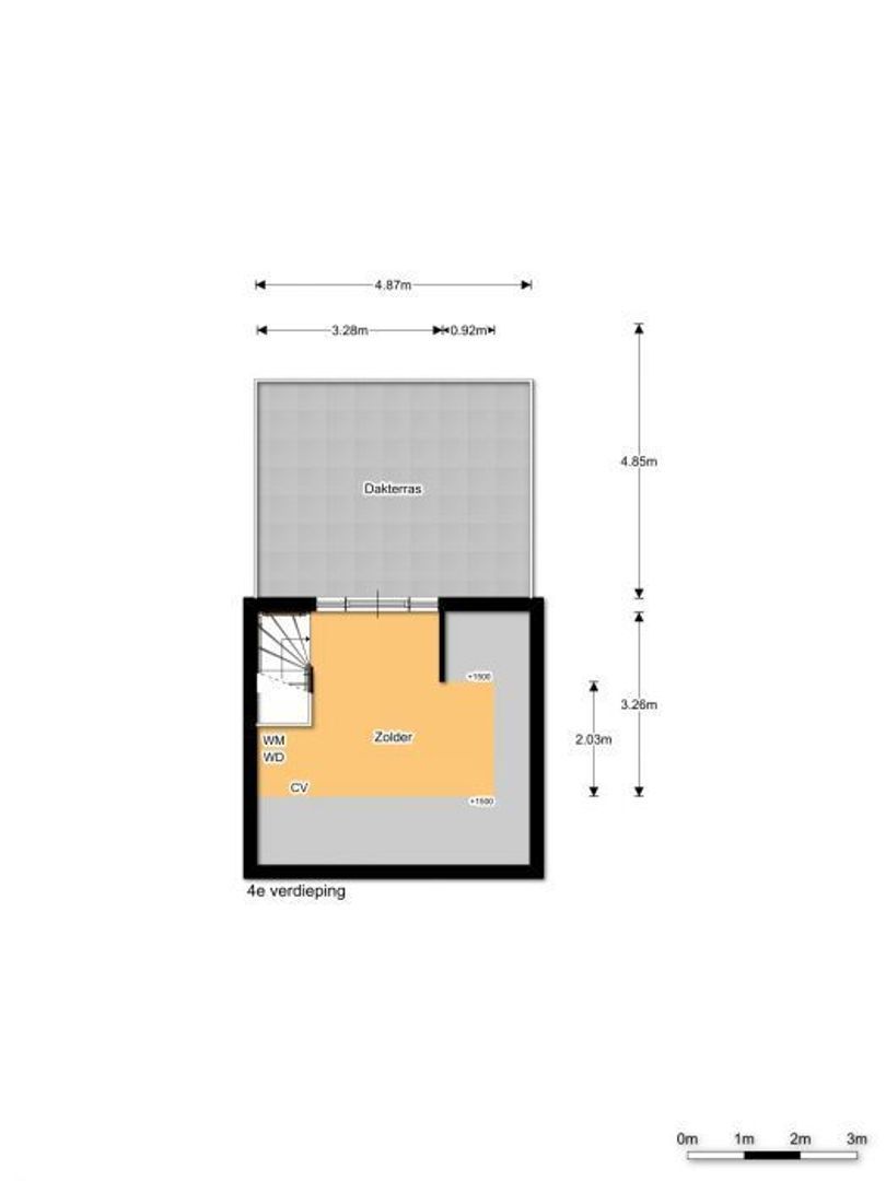 Pieter Cornelisz. Hooftstraat 161 1, Amsterdam plattegrond-3