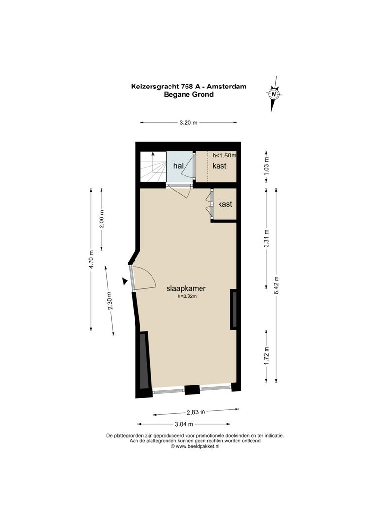 Keizersgracht 768 A, Amsterdam plattegrond-0