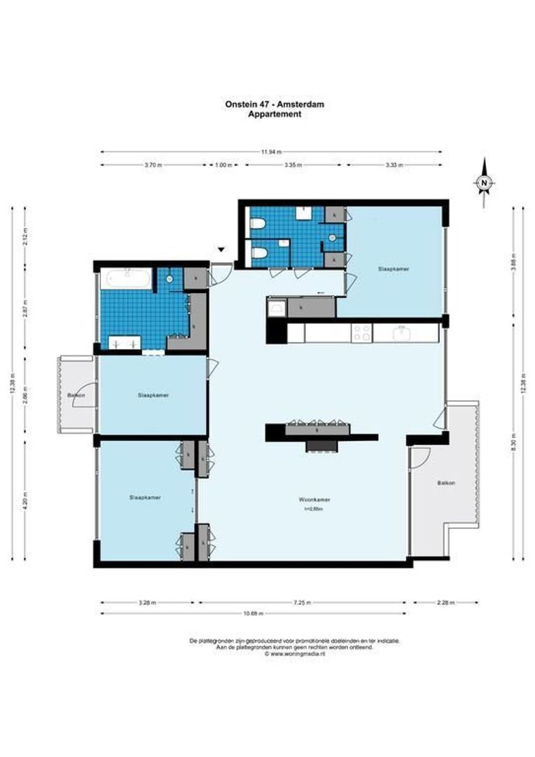 Onstein 47, Amsterdam plattegrond-1