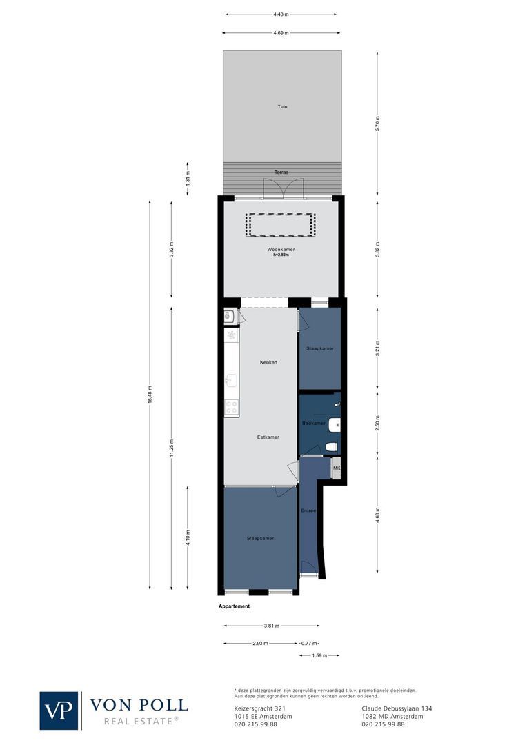 Wilhelminastraat 144 H, Amsterdam plattegrond-0
