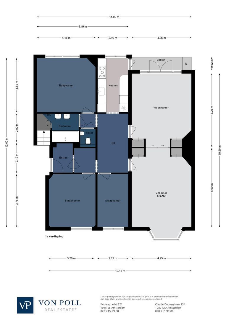 Milletstraat 24 1, Amsterdam plattegrond-0