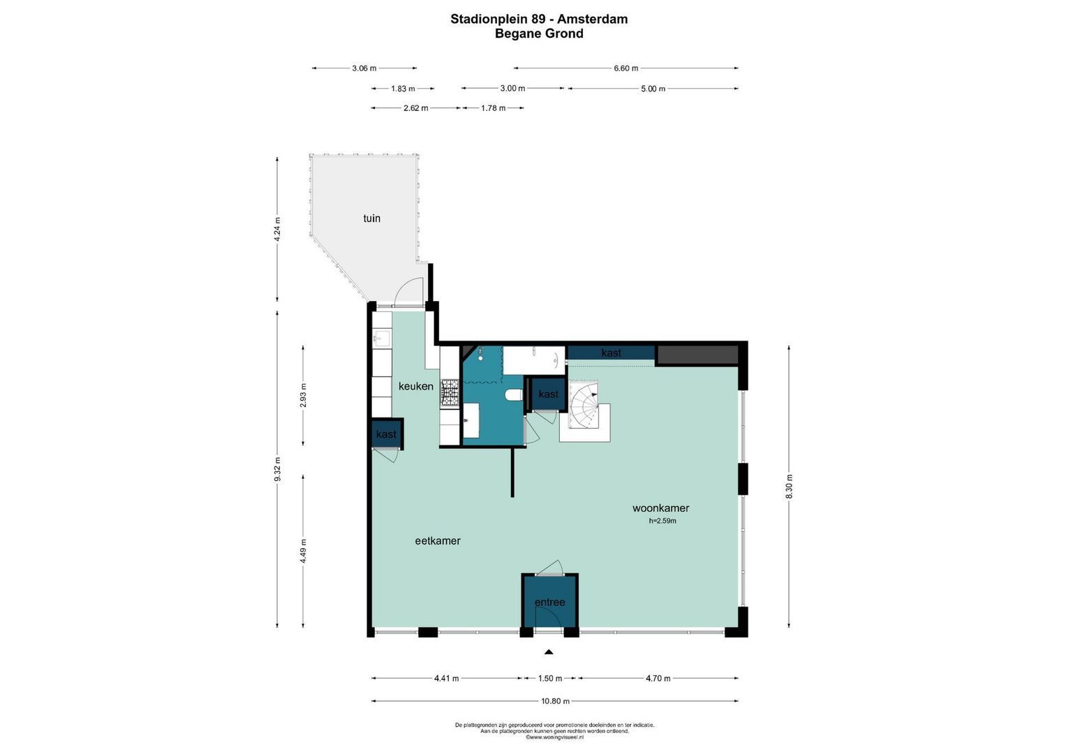 Stadionplein 89, Amsterdam plattegrond-0