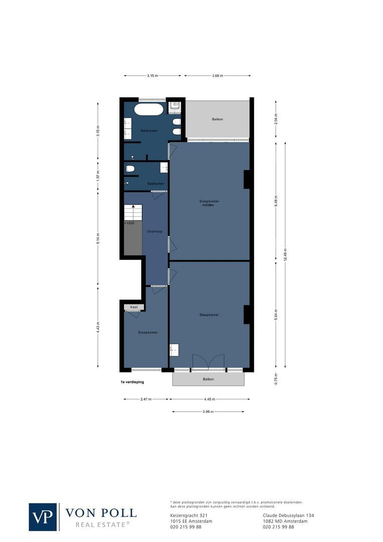 Koninginneweg 164 H, Amsterdam plattegrond-0