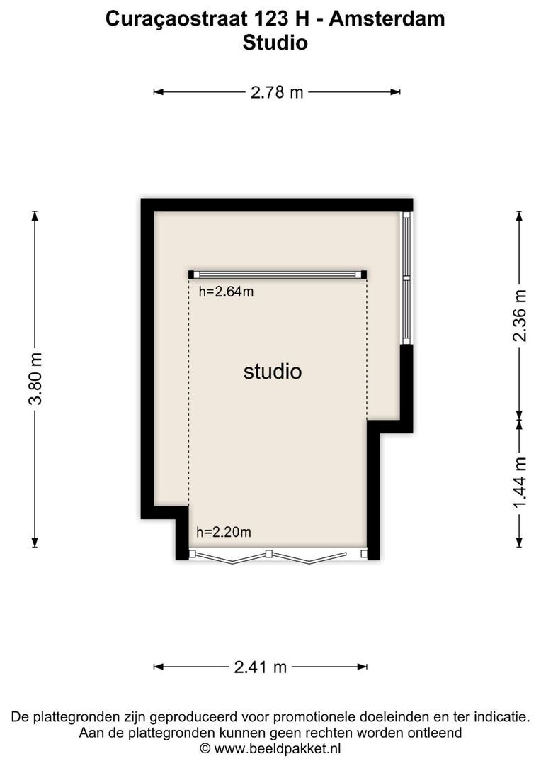 Curaçaostraat 123 H, Amsterdam plattegrond-1