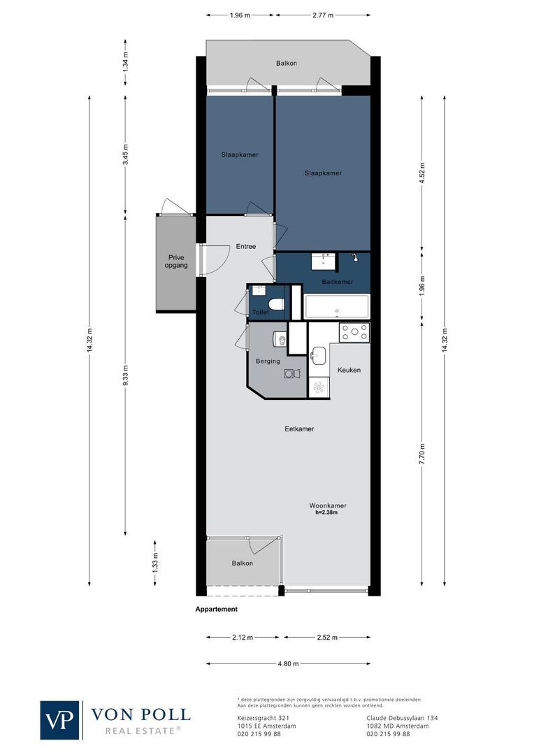 Nieuwe Achtergracht 4 C, Amsterdam plattegrond-0