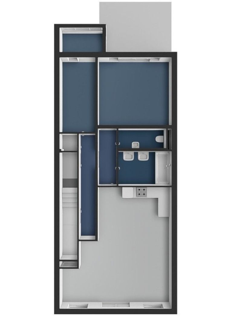 Van Ostadestraat 197 1, Amsterdam plattegrond-1