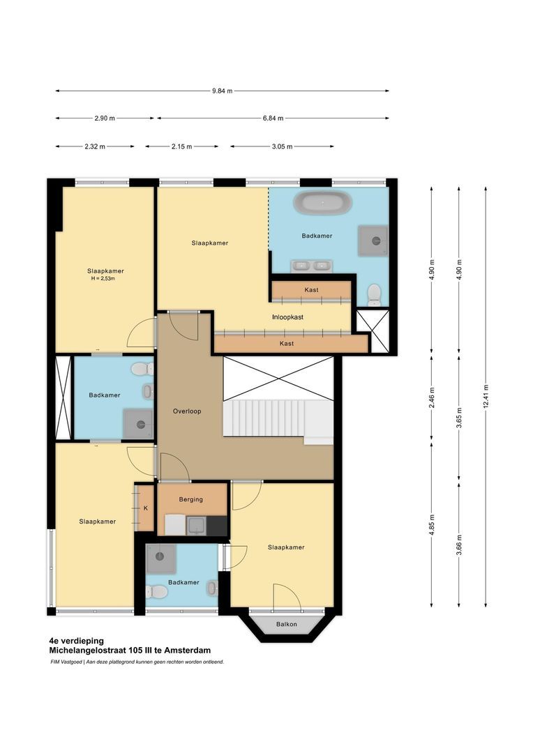 Michelangelostraat 105 3, Amsterdam plattegrond-1