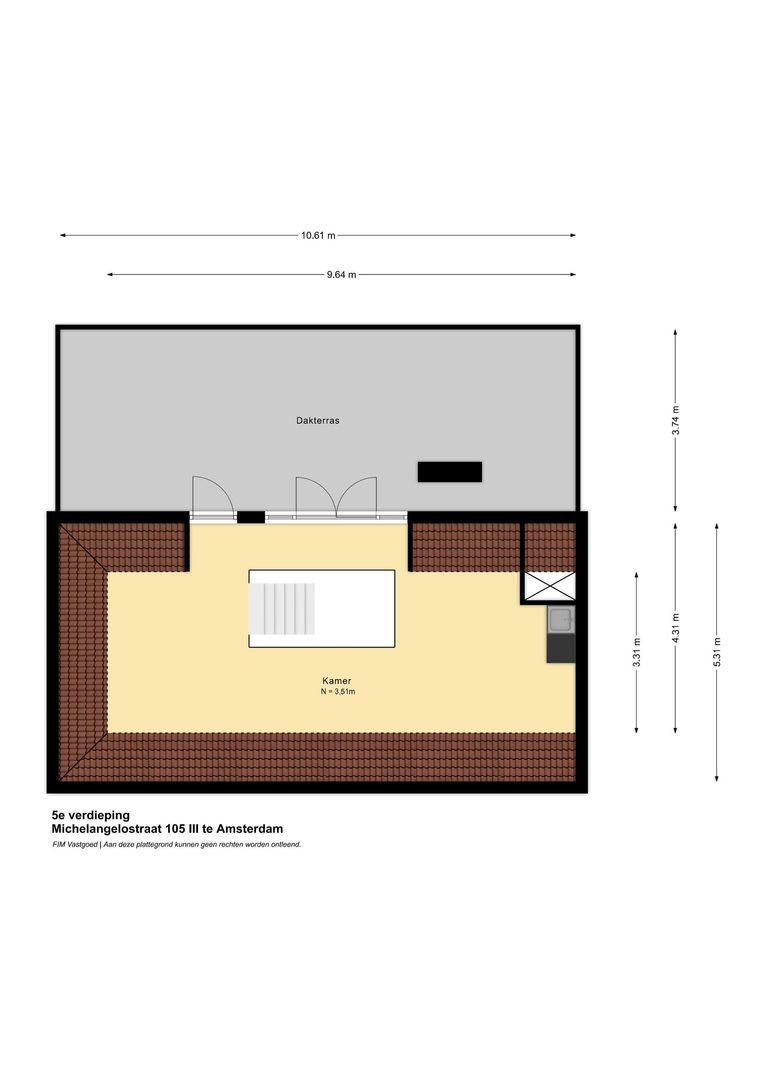 Michelangelostraat 105 3, Amsterdam plattegrond-2