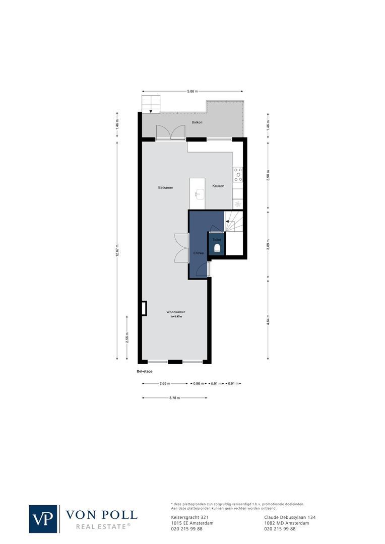 Weteringschans 84 C, Amsterdam plattegrond-2