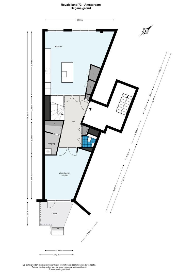 Revaleiland 73, Amsterdam plattegrond-0