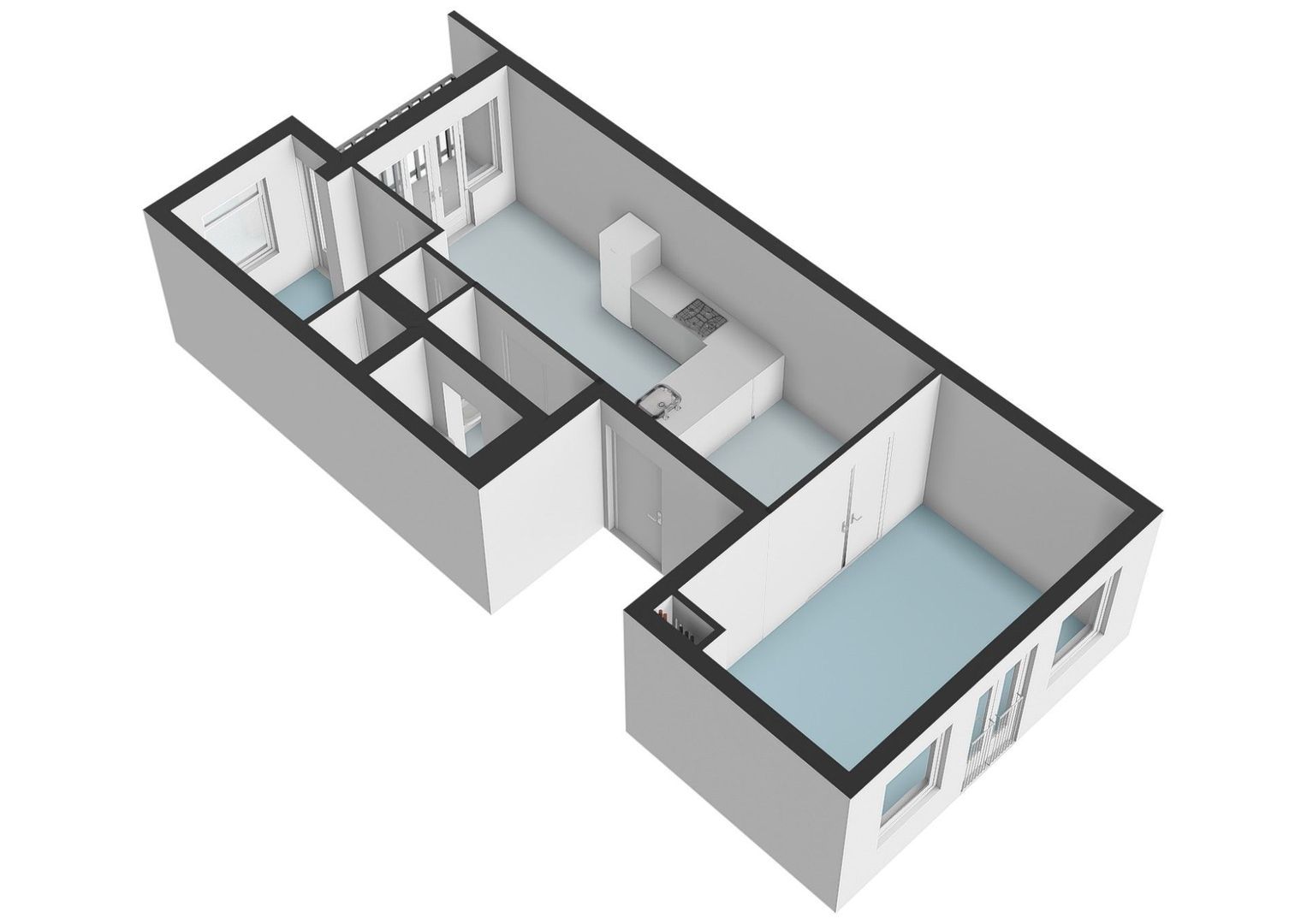 Kanaalstraat 185 2, Amsterdam plattegrond-1