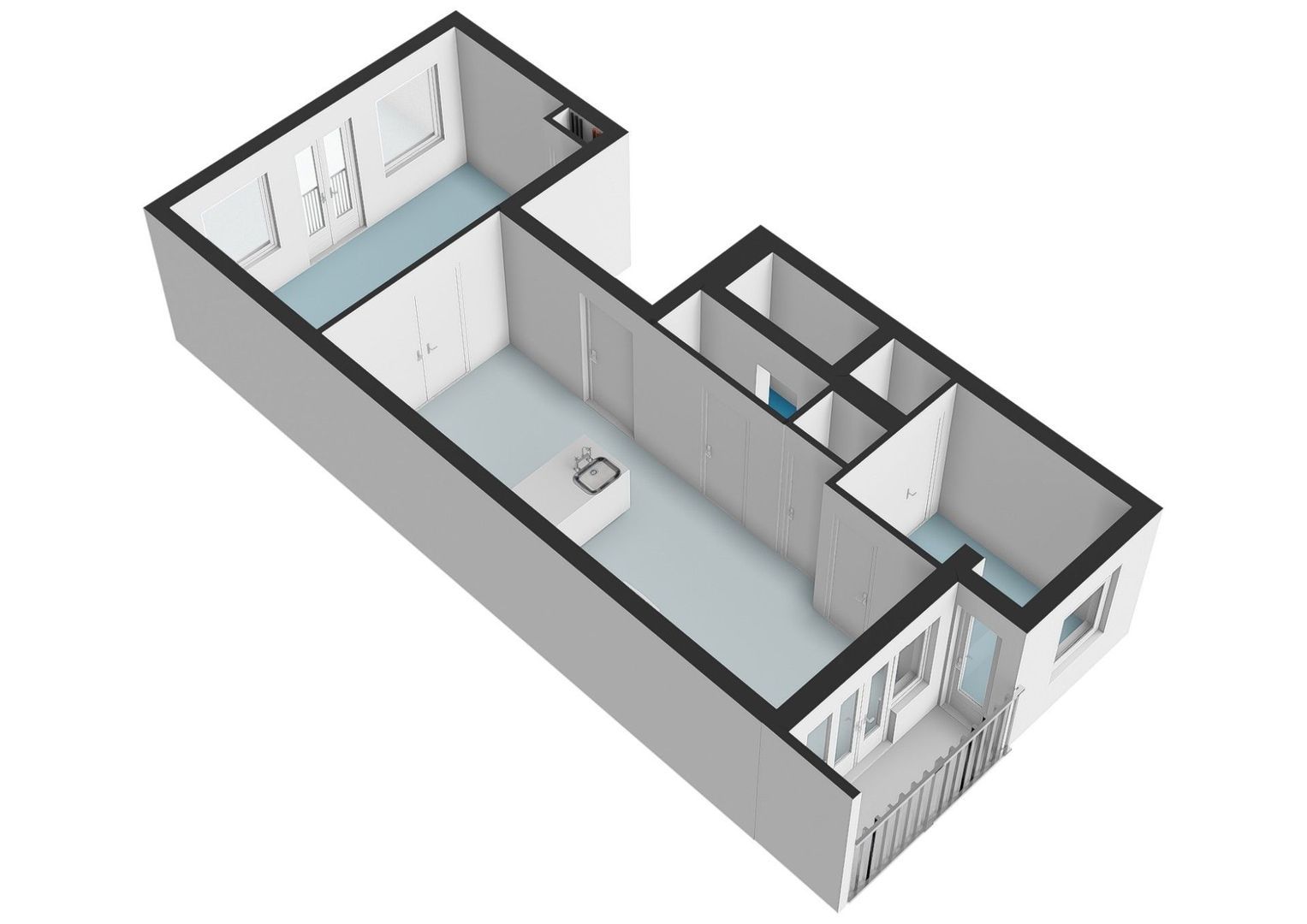 Kanaalstraat 185 2, Amsterdam plattegrond-0