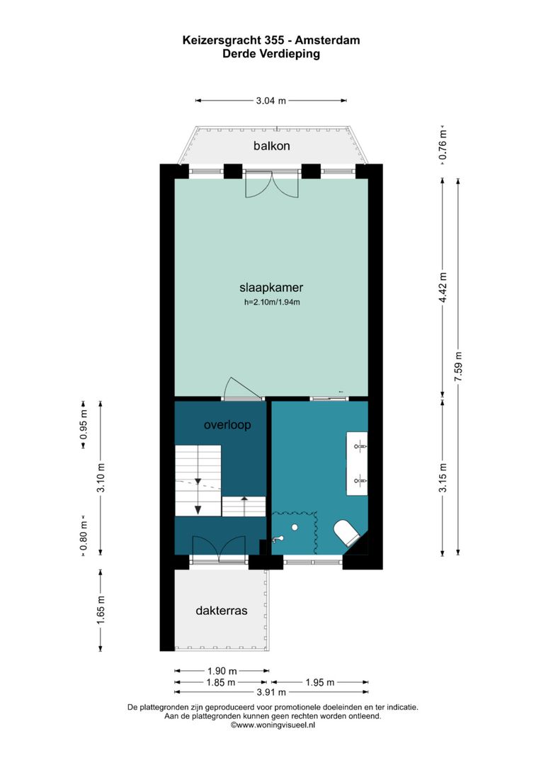 Keizersgracht 355, Amsterdam plattegrond-1