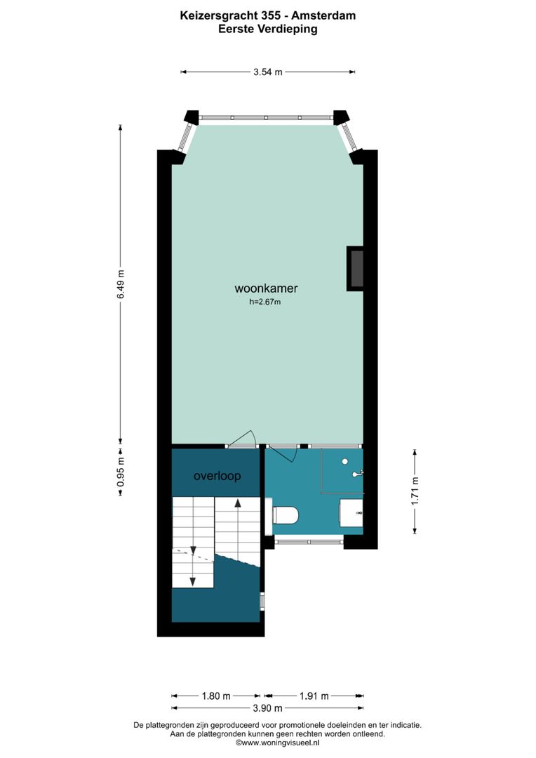 Keizersgracht 355, Amsterdam plattegrond-2