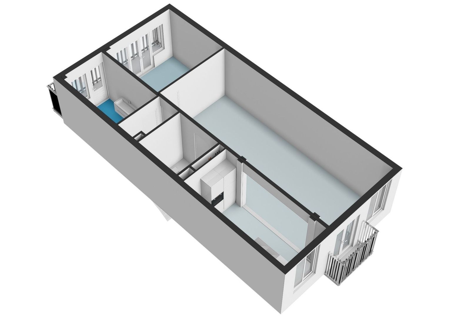 Derde Helmersstraat 50 2, Amsterdam plattegrond-1